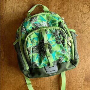 The North Face green Sprout toddler backpack